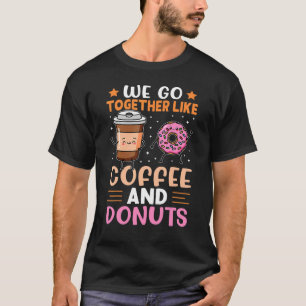 Camiseta Vamos Juntos Como Café E Rosquinhas
