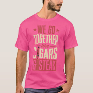 Camiseta Vamos Juntos Como Cigarros E Ciga De Bife.