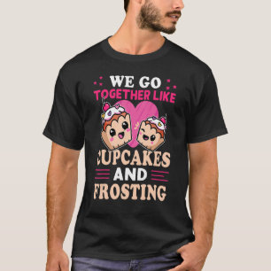 Camiseta Vamos Juntos Como Cupcakes E Glacés