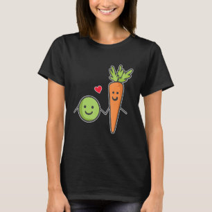 Camiseta Vamos juntos como ervilhas e carrotes