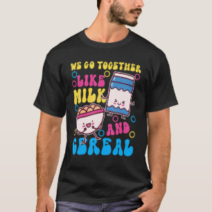 Camiseta Vamos Juntos Como Leite E Cereais