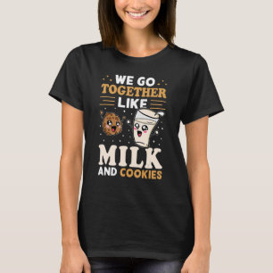 Camiseta Vamos Juntos Como Leite E Cookies