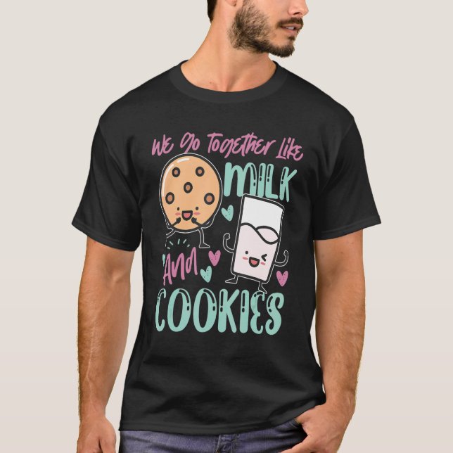Camiseta Vamos Juntos Como Leite E Cookies (Frente)