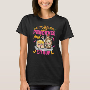 Camiseta Vamos Juntos Como Pancakes E Xarope
