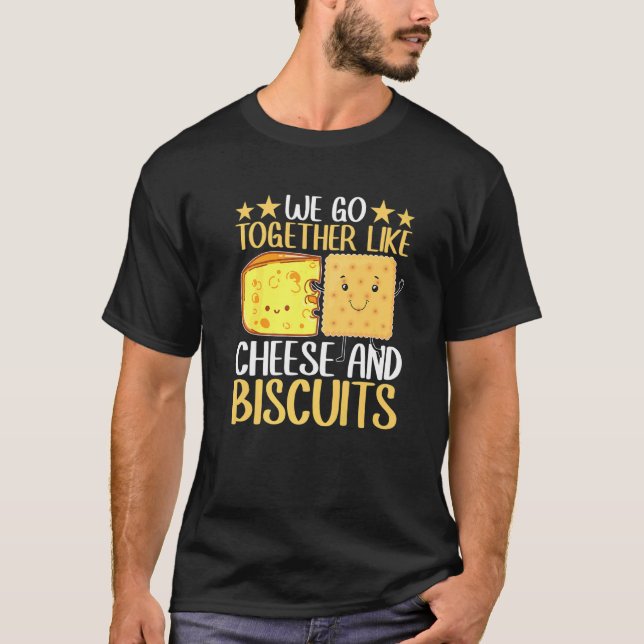 Camiseta Vamos Juntos Como Queijo E Biscoitos (Frente)