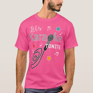 Camiseta Vamos Karaoke Tonite T Mostra Bar de Música Cantan