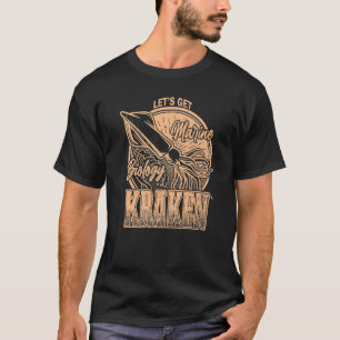 Camiseta Vamos Kraken Lula Biólogo Marinho Mar Oceano
