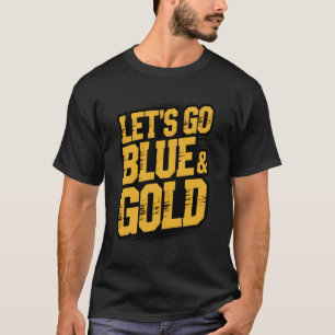 Camiseta Vamos Lá Espírito Azul e Dourado da Semana da Guer