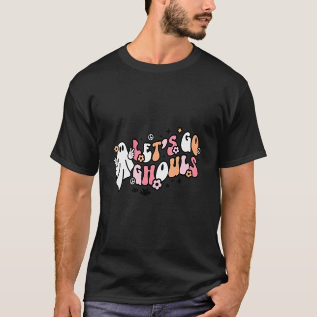 Camiseta Vamos Lá Espíritos Fantasma Com Flores Fantasia De (Frente)