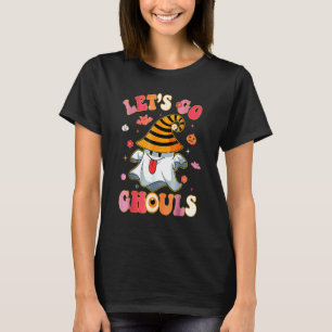 Camiseta Vamos Lá Espíritos Fantasma Com Flores Fantasia De