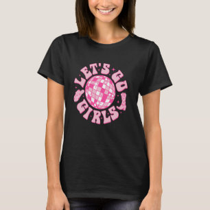 Camiseta Vamos Lá Garotas Chapéu de Cowgirl Bota Disco Desp