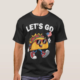 Camiseta Vamos Lá Taco Engraçado Trump Sempre Desiste 42