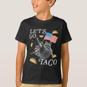 Camiseta Vamos Lá Taco Guaxinim Engraçado Meme Político