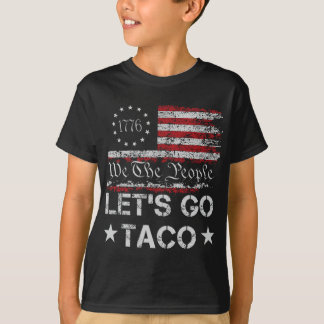 Camiseta Vamos Lá Taco Nós Bandeira Nós O Povo Retro Homens