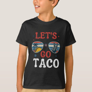 Camiseta Vamos Lá Taco Retro Paz Sungles Vibrações de Verão