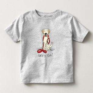 Camiseta Vamos! Labrador Amarelo Retriever - Cachorro Bonit