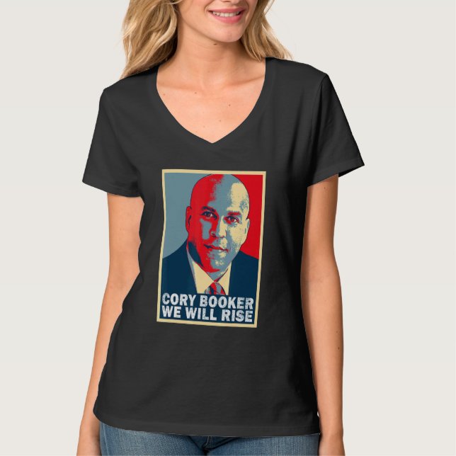Camiseta Vamos Levantar Cory Booker (Frente)