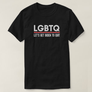 Camiseta Vamos LGBTQ Sai De Curioso Com O Anti-Joe Biden