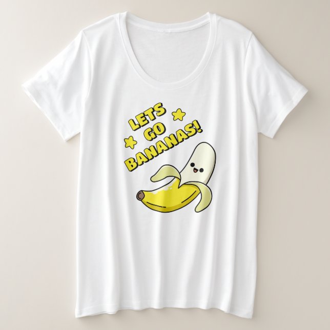 Camiseta Vamos Loucos de Banana! (Frente do Design)