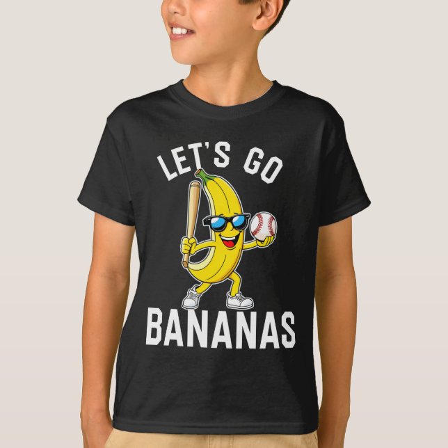 Camiseta Vamos manga longa de banana  (Frente)