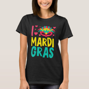 Camiseta Vamos Mardi Gras Y'all Celebrando Festa L Mães de 