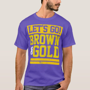 Camiseta Vamos Marrom Dourado Equipe Favorita Cores Vintage