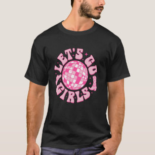 Camiseta Vamos Meninas Chapéu de Cowgirl Bota Disco Despedi