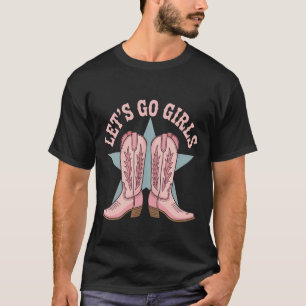 Camiseta Vamos Meninas Coquete Country Western Gráfico Vaca