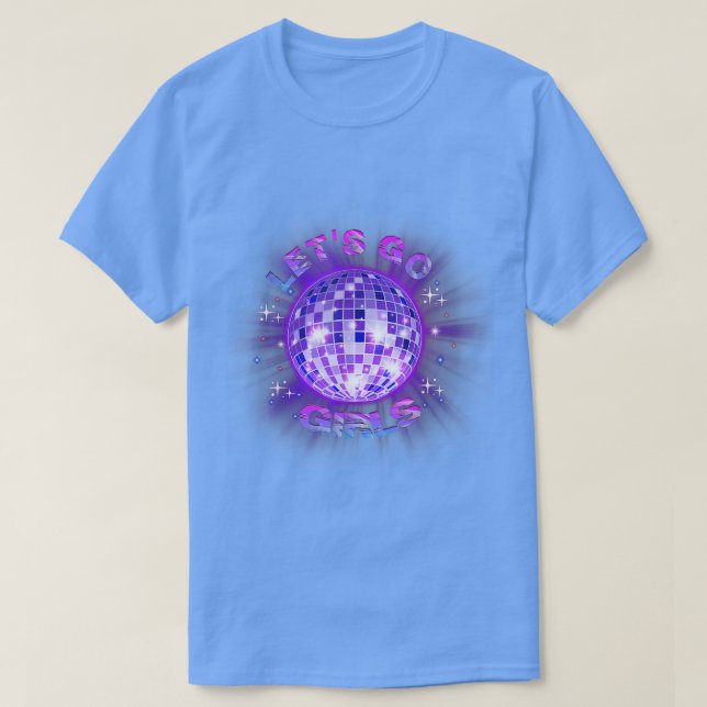 Camiseta Vamos, Meninas, Festa Noturna (Frente do Design)