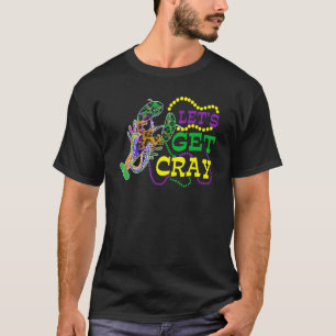 Camiseta Vamos miçanga Arrasto Obtém Crawfish Mardi