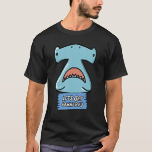 Camiseta Vamos Obter Bebendo Hammerhead Shark
