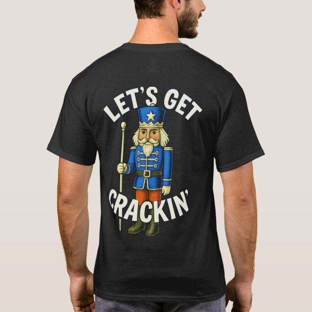 Camiseta Vamos Obter Crackeamento - Noz (Verso)