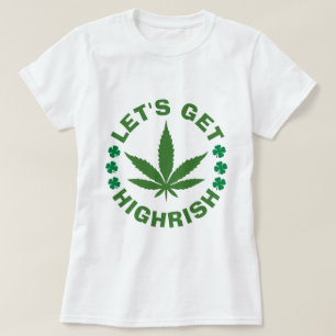 CAMISETA VAMOS OBTER HOÓDIO DE DIA DE SÃO PATRÍCIO ALTO-