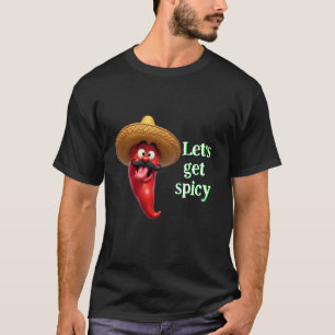 Camiseta Vamos Obter Pimenta Vermelha Picante