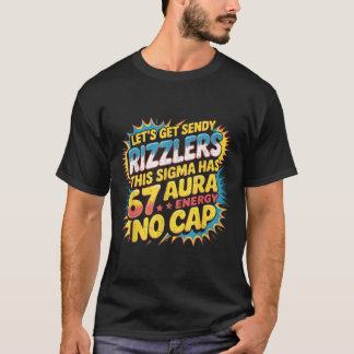 Camiseta Vamos Obter Sendy Rizzlers 67 Aura Design de Meme
