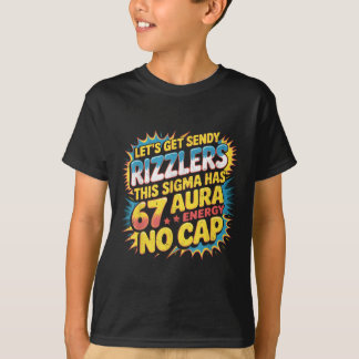 Camiseta Vamos Obter Sendy Rizzlers 67 Aura Design de Meme