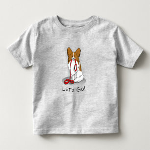 Camiseta Vamos! Papillon (branco e vermelho)