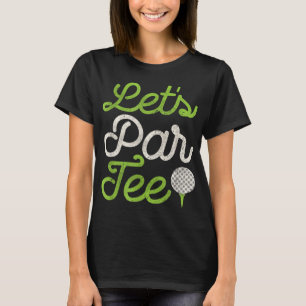 Camiseta Vamos Par Jogador de Golfe Pai de Golfe Papá Homen