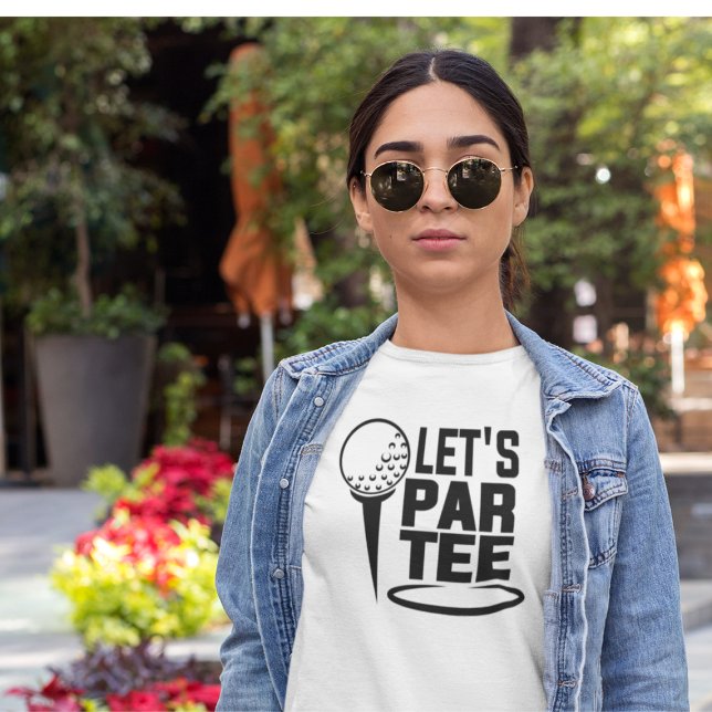 Camiseta Vamos Par O Golfe De Teto Engraçado (Criador carregado)