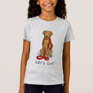 Camiseta Vamos! Passear Chesapeake Bay Retriever (dg tan)