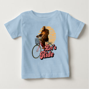 Camiseta Vamos Pedalar Bicicleta Bigfoot Humor de Ciclismo 