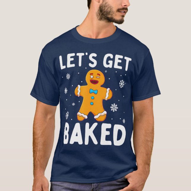 Camiseta Vamos Pegar Pão De Pão Enrolado Um Natal Engraçado (Frente)