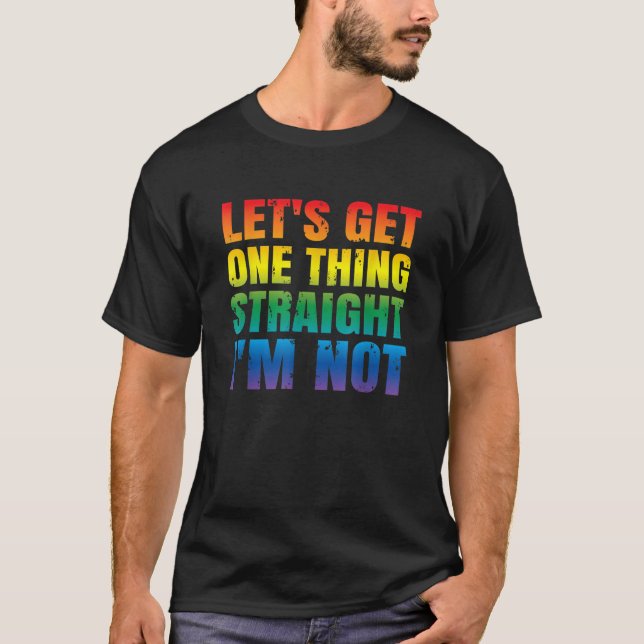 Camiseta Vamos pegar uma coisa Hetero Eu não sou LGBTQ Gay  (Frente)
