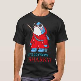 Camiseta Vamos Pescar Tubarão - Humor - Divertido