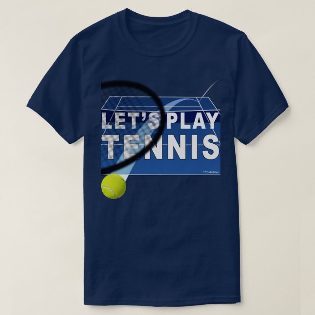 Camiseta Vamos Play Tênis Hardcourt (Frente do Design)