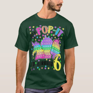 Camiseta Vamos Pop Estou virando 6 6 Colorida Aniversário G