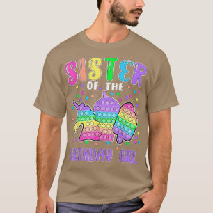 Camiseta Vamos Pôr Irmã da Garota de Aniversário.