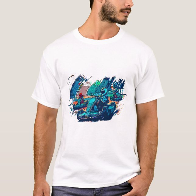 Camiseta Vamos Race! - Go Kart Racers (Frente)