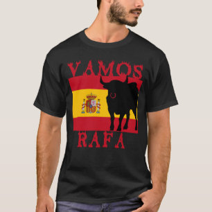 Camiseta Vamos Rafa com a bandeira da espanha