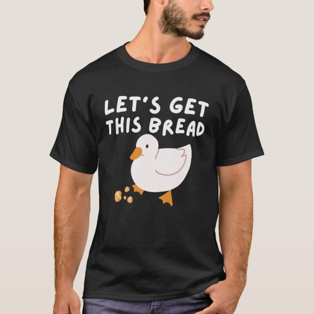 Camiseta Vamos Receba Este Humor Duck Duck Memória Pun (Frente)